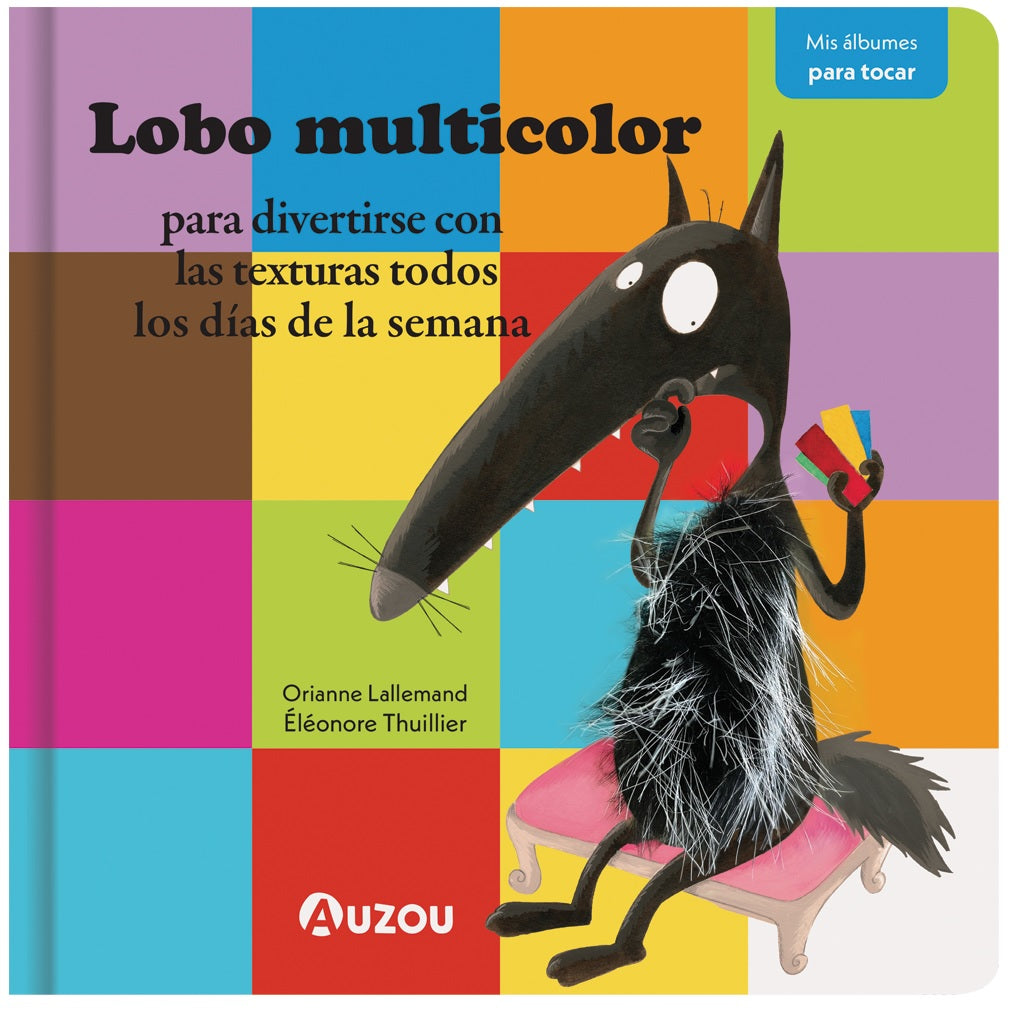 Lobo multicolor para divertirse con las texturas todos los días de la semana Lobo multicolor para divertirse con las texturas todos los días de la semana